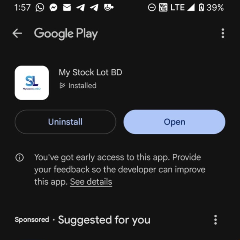 My Stock Lot BD Mobile App